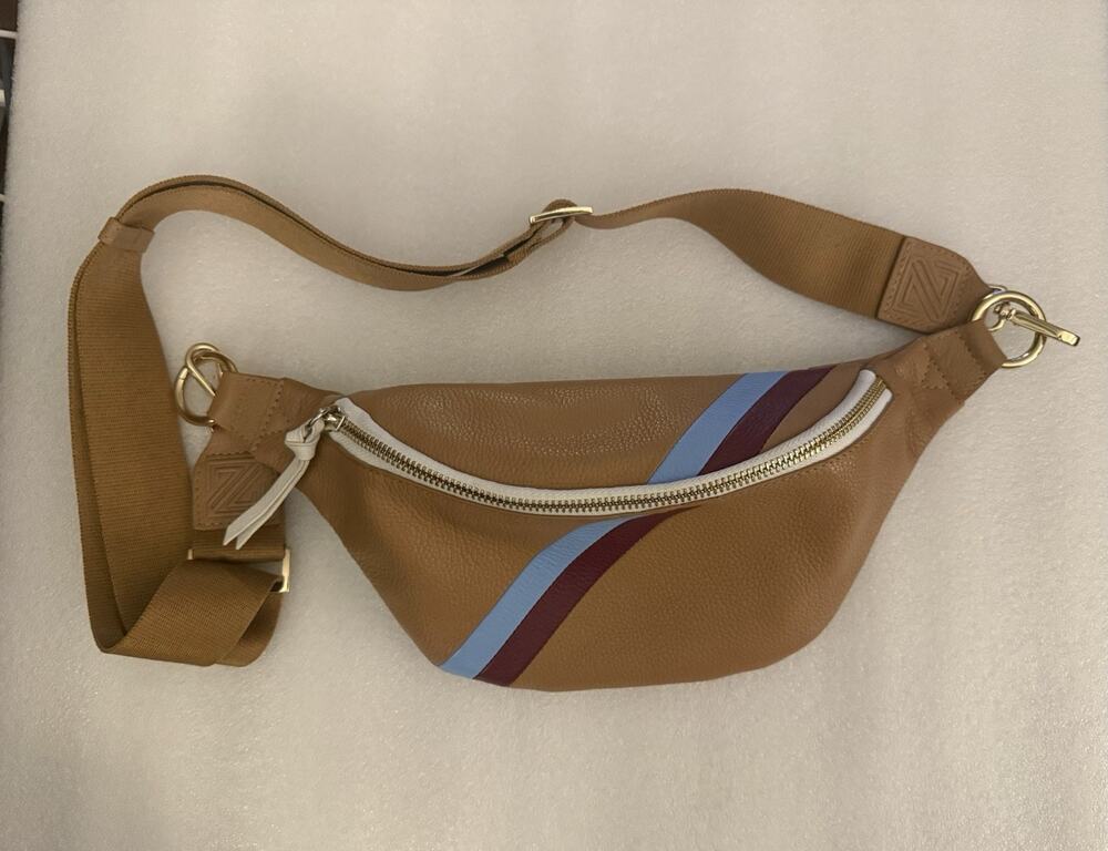 Crossbody Soul Sister Sidekick Sling Capital Z Fanny Pack Tan Leather